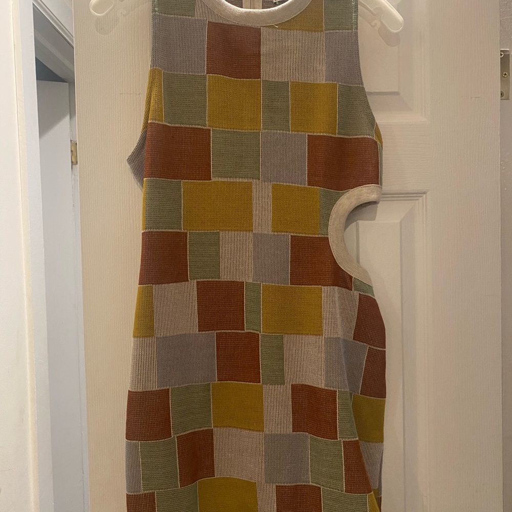 Zara Color Block Mini Dress